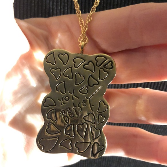 Sparkly Large Gummy Bear Slider Chain Long “Betsey Johnson” Necklace!!! 🐻 🐻 - Picture 15 of 17